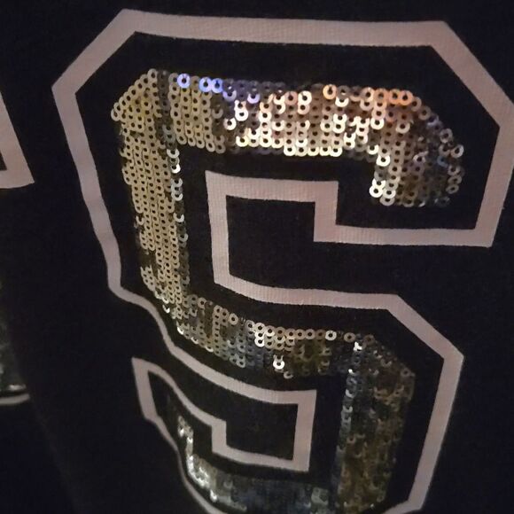 VICTORIA'S SECRET BLING Sequins Women's S Sweatshirt Dark Gray RARE - Picture 7 of 7